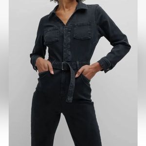 PAIGE Manhattan Jumpsuit 32” Inseam w/ Belt